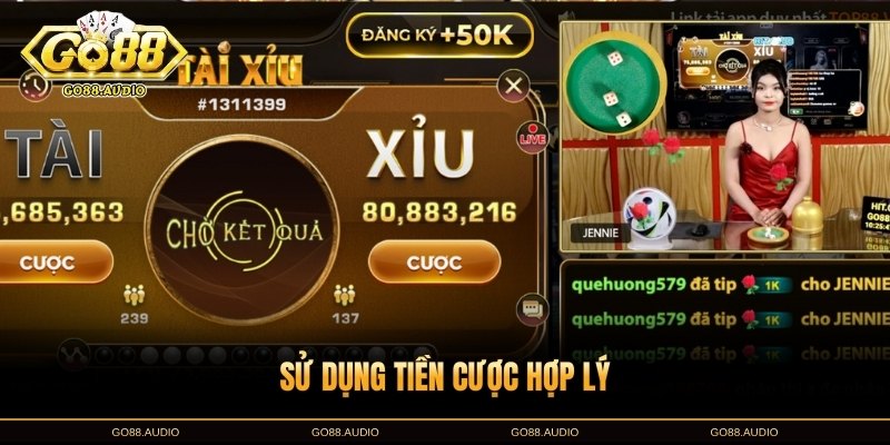 Bí quyết chơi tài xỉu nổ hũ GO88 hiệu quả